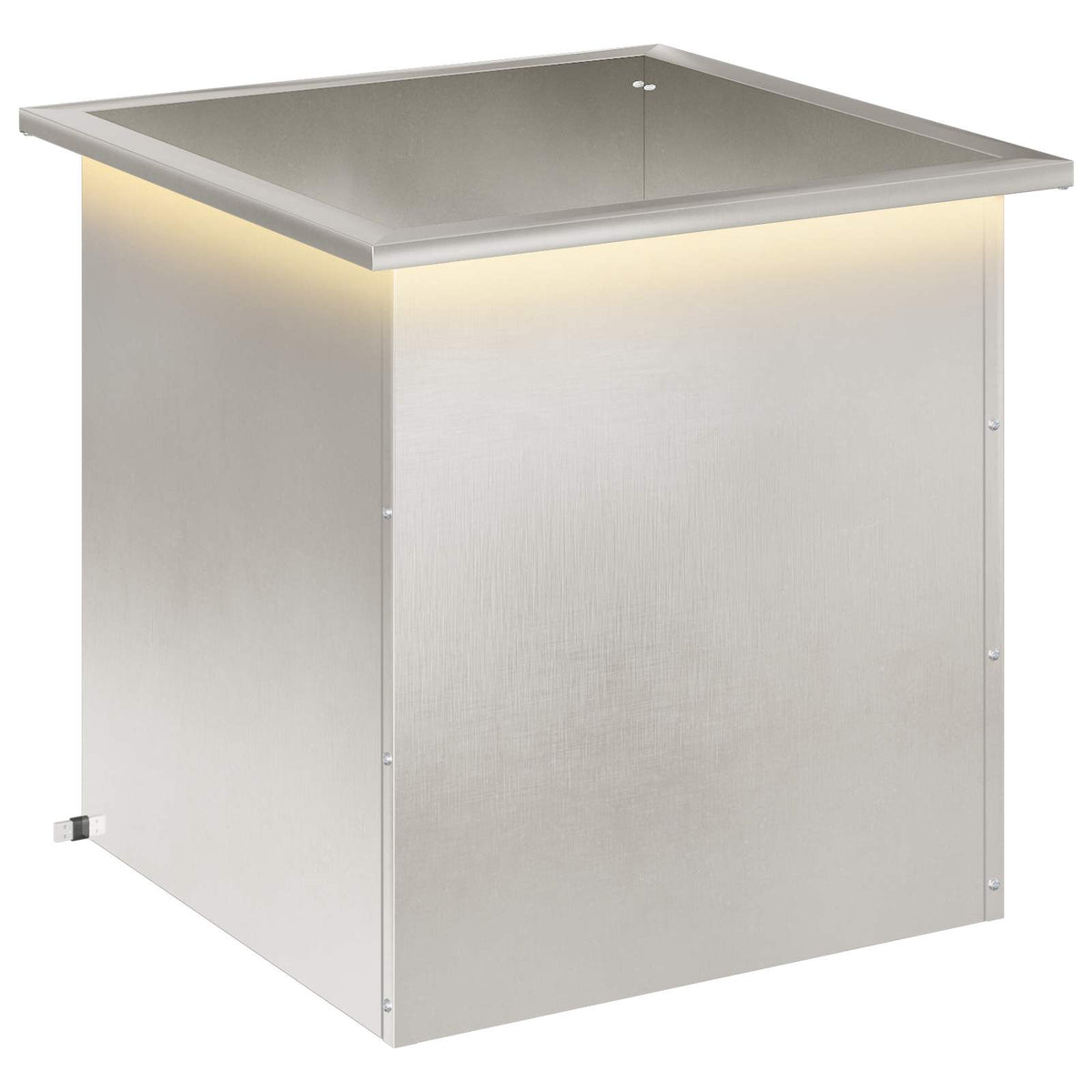 Sodo vazonas su LED Sidabrinė 50 x 50 x 48 cm