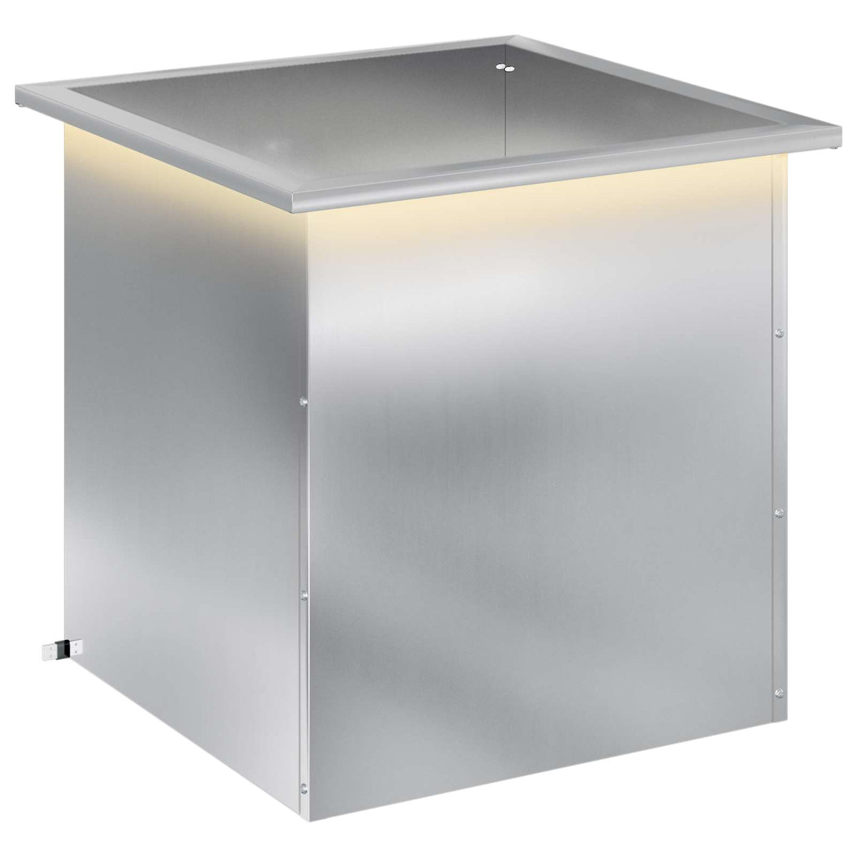 Sodo vazonas su LED Sidabrinė 50 x 50 x 48 cm