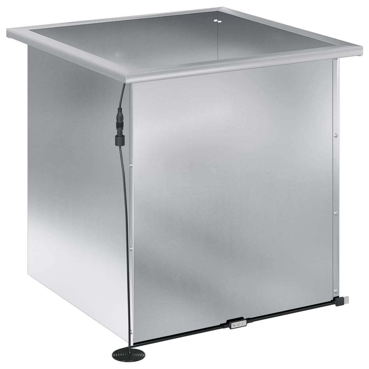 Sodo vazonas su LED Sidabrinė 50 x 50 x 48 cm