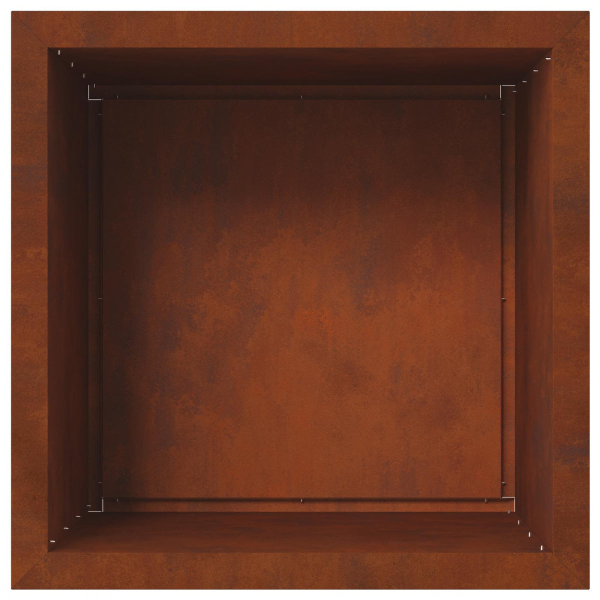 Sodo vazonas su LED Rūdijanti 50 x 50 x 48 cm