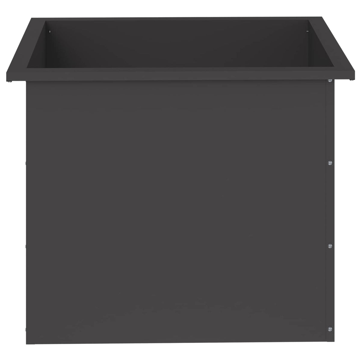 Sodo vazonas su LED Juoda 50 x 60 x 48 cm Plienas