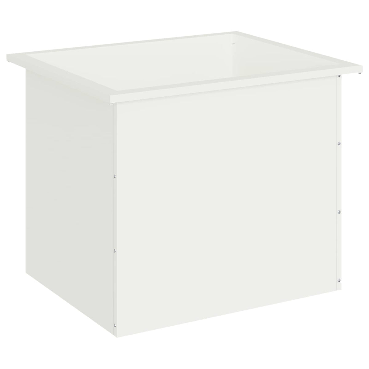 Sodo vazonas su LED Balta 50 x 60 x 48 cm Plienas