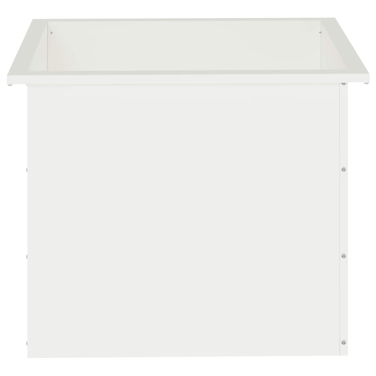 Sodo vazonas su LED Balta 50 x 60 x 48 cm Plienas
