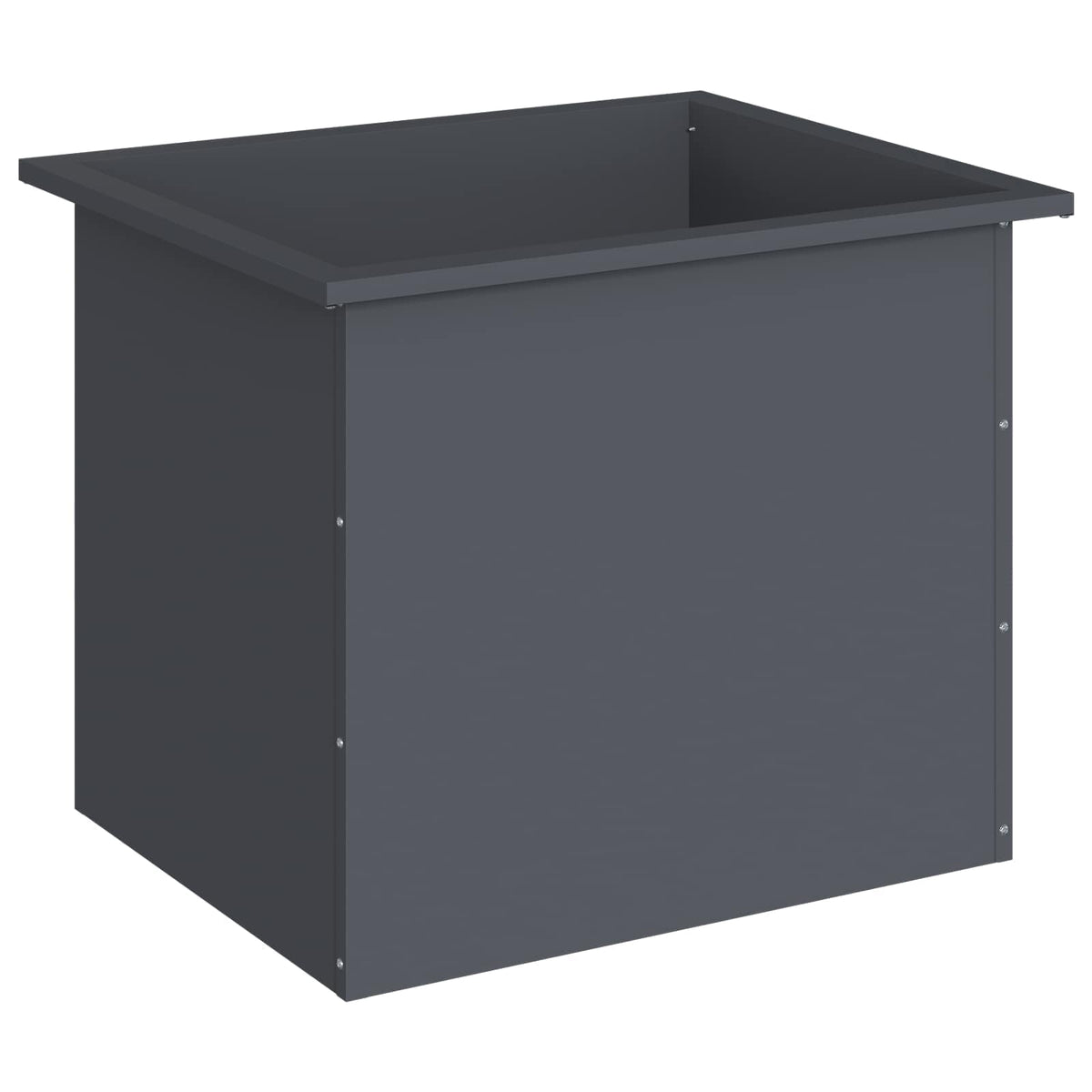 Sodo vazonas su LED Antracitas 50 x 60 x 48 cm Plienas
