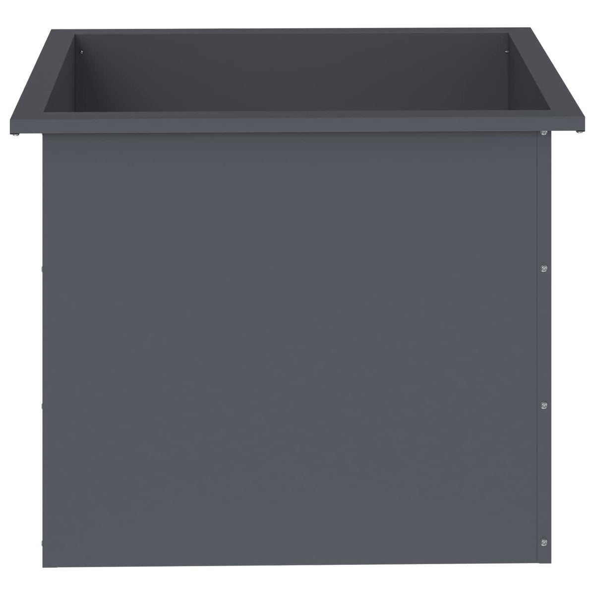 Sodo vazonas su LED Antracitas 50 x 60 x 48 cm Plienas