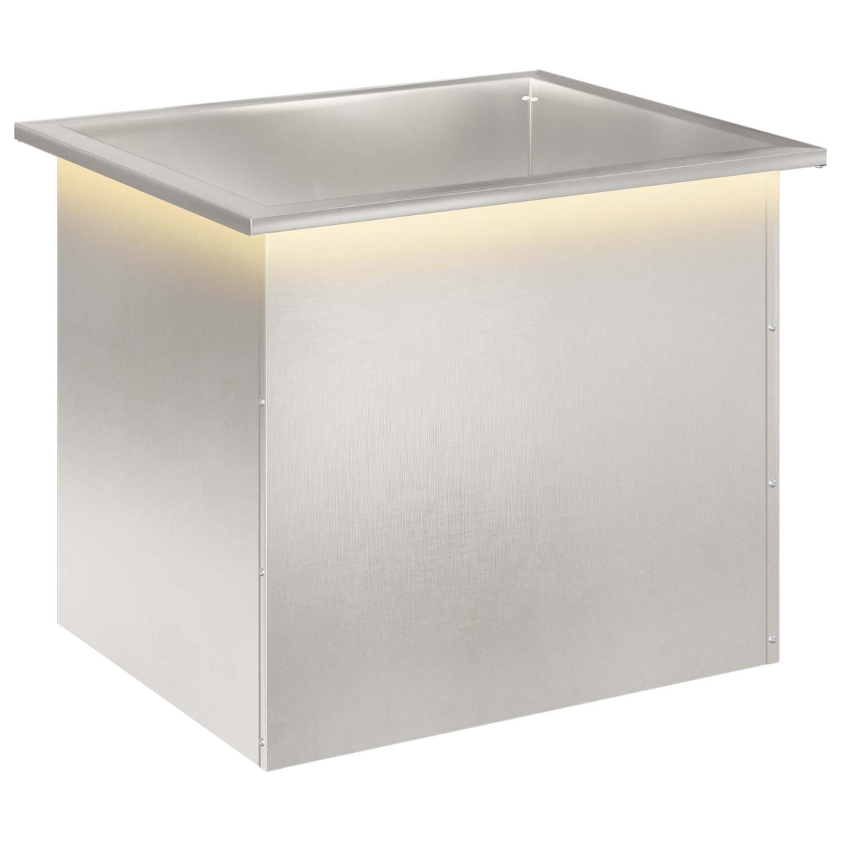 Sodo vazonas su LED Sidabrinė 50 x 60 x 48 cm