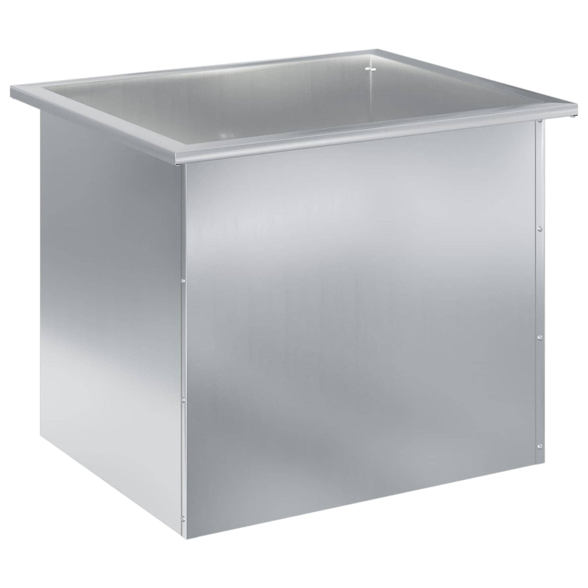 Sodo vazonas su LED Sidabrinė 50 x 60 x 48 cm