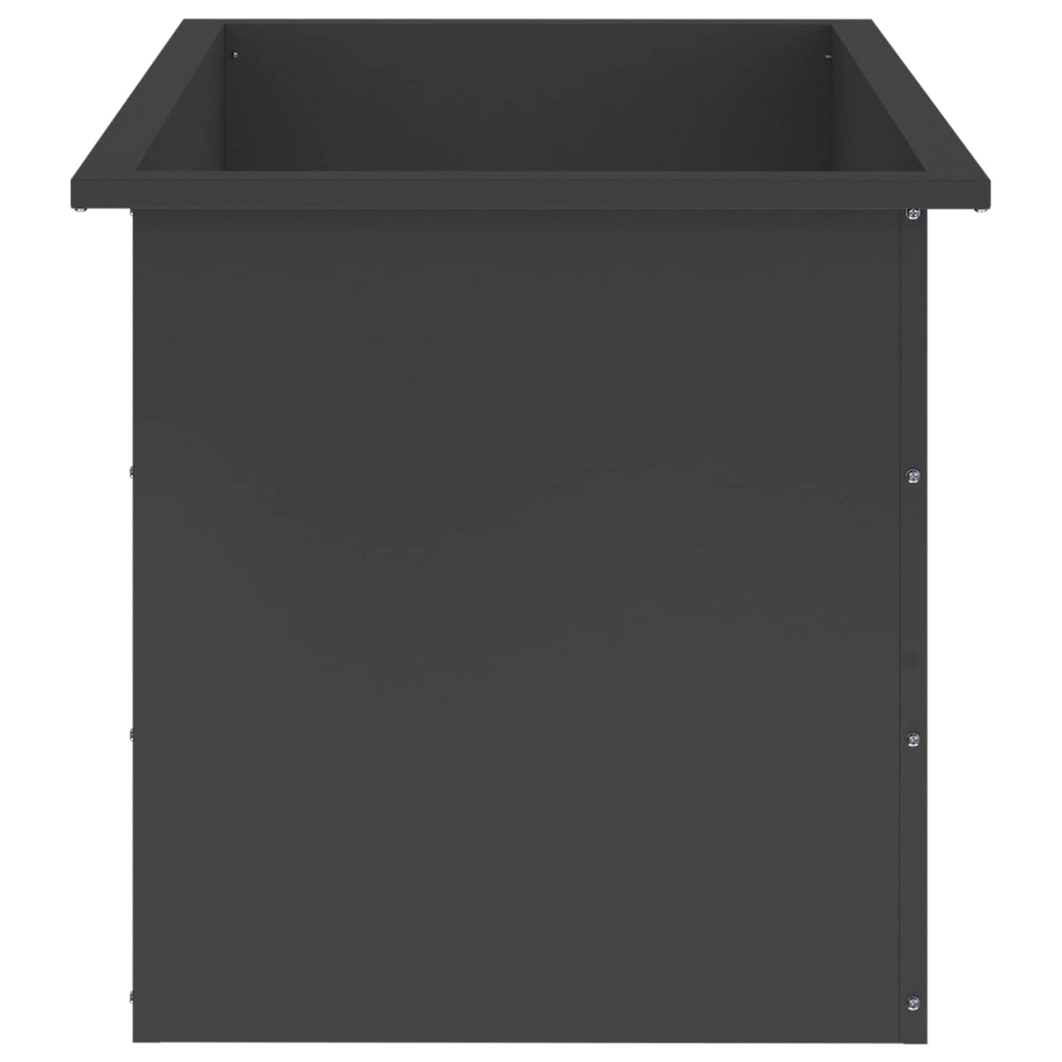 Sodo vazonas su LED Juoda 50 x 80 x 48 cm Plienas