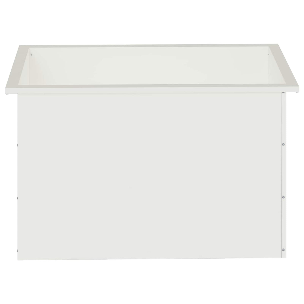 Sodo vazonas su LED 2 vnt. Balta 50 x 80 x 48 cm Plienas