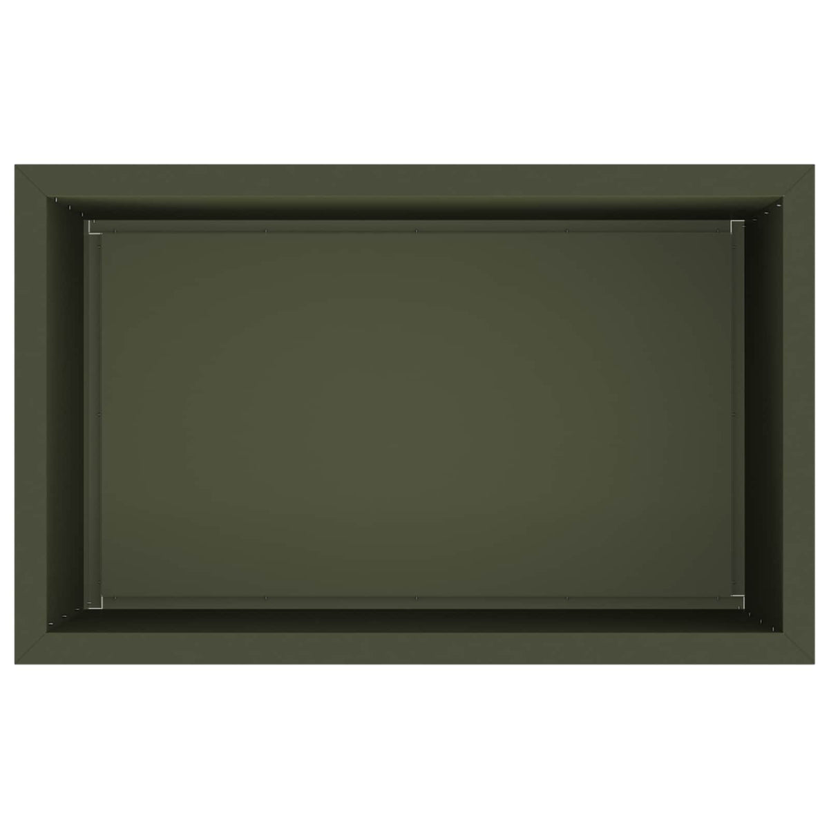 Sodo vazonas su LED 2 vnt. Alyvuogių žalia 50 x 80 x 48 cm