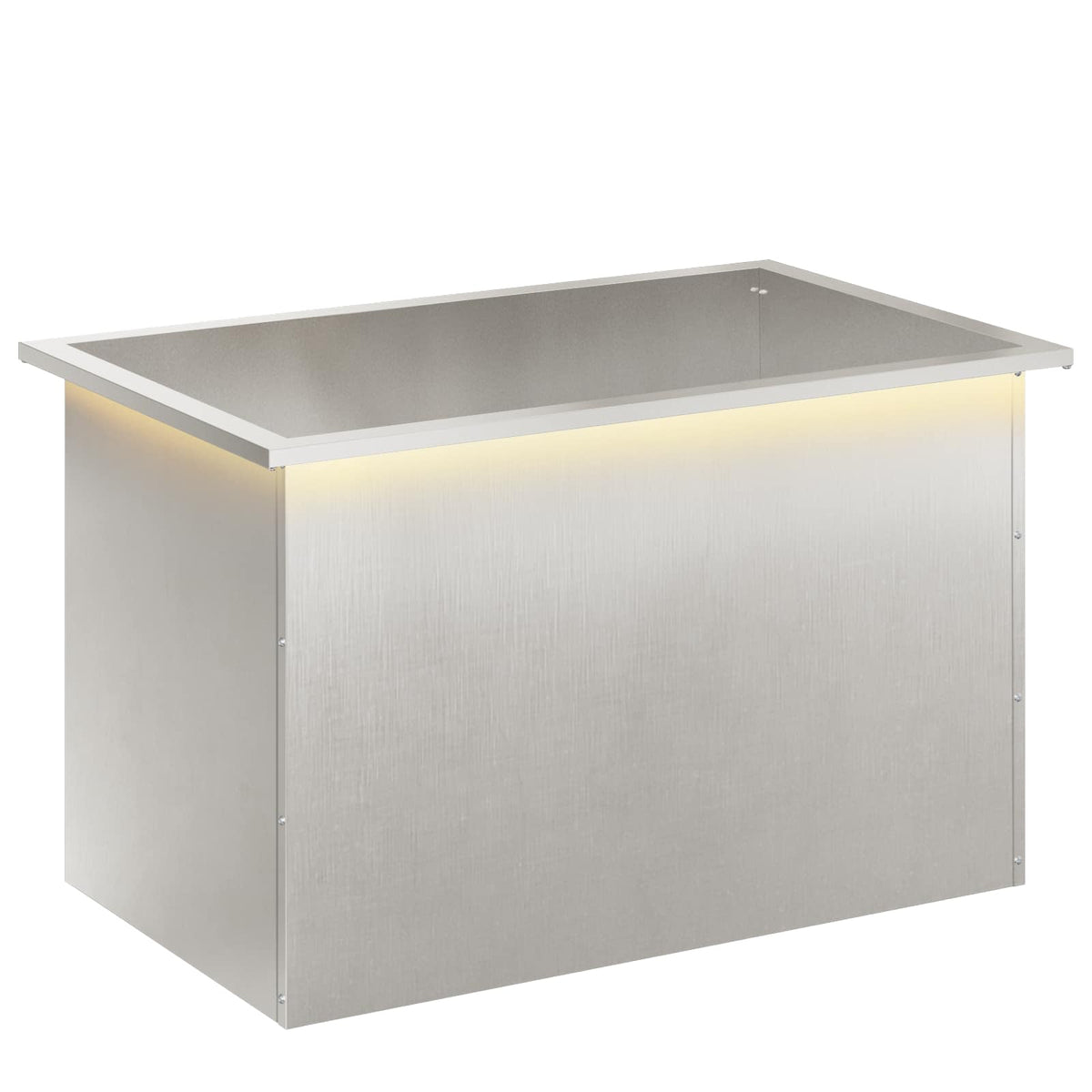Sodo vazonas su LED Sidabrinė 50 x 80 x 48 cm