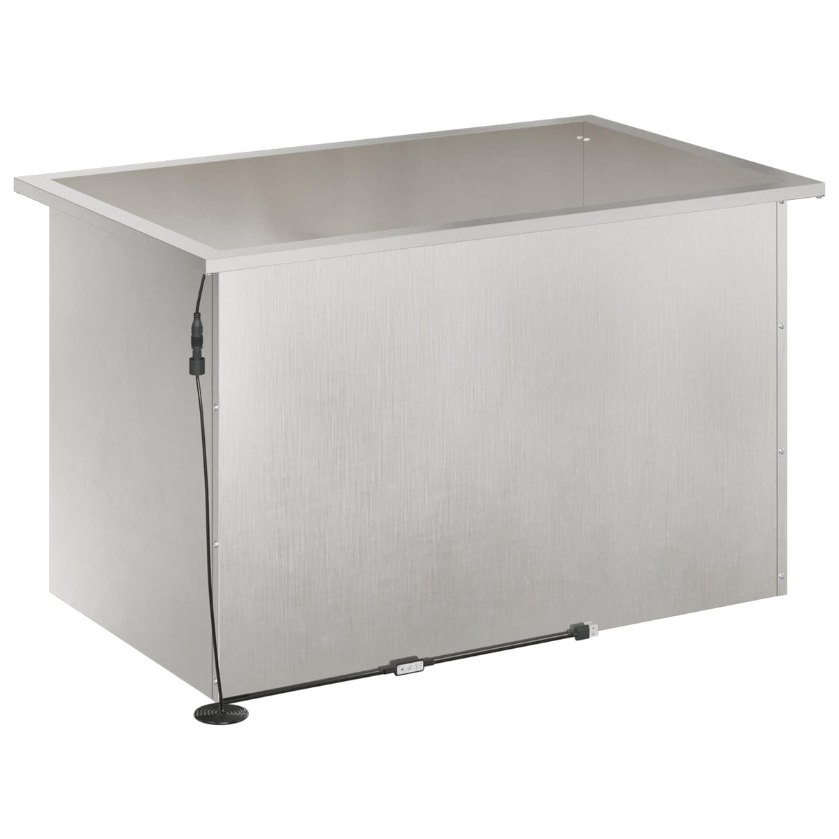 Sodo vazonas su LED Sidabrinė 50 x 80 x 48 cm