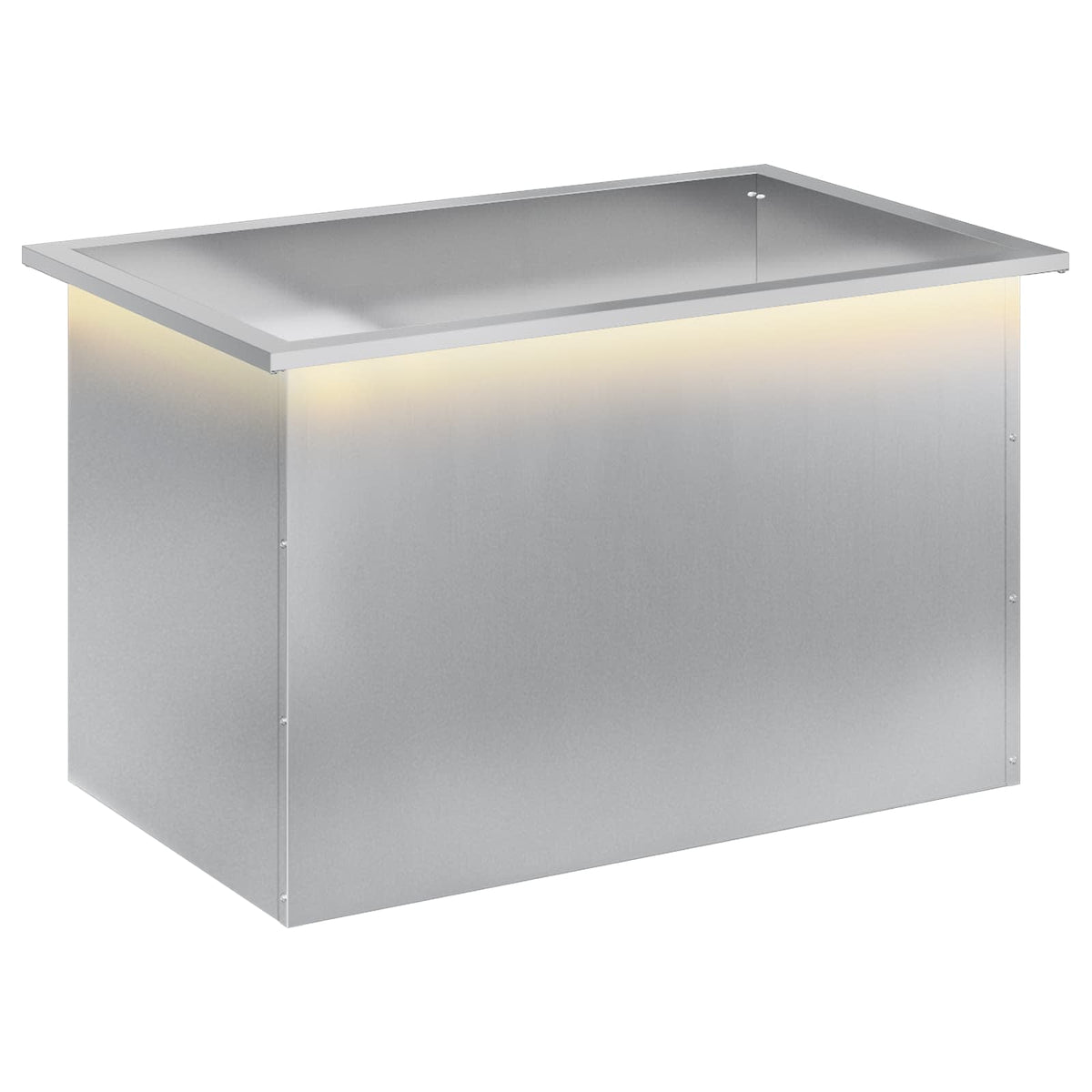 Sodo vazonas su LED Sidabrinė 50 x 80 x 48 cm