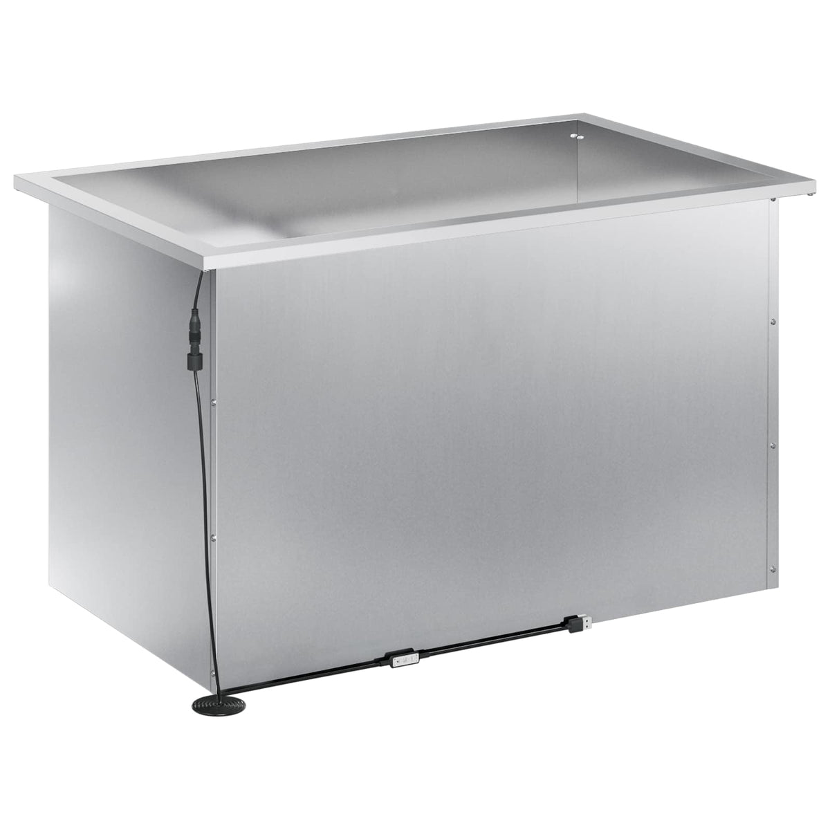 Sodo vazonas su LED Sidabrinė 50 x 80 x 48 cm