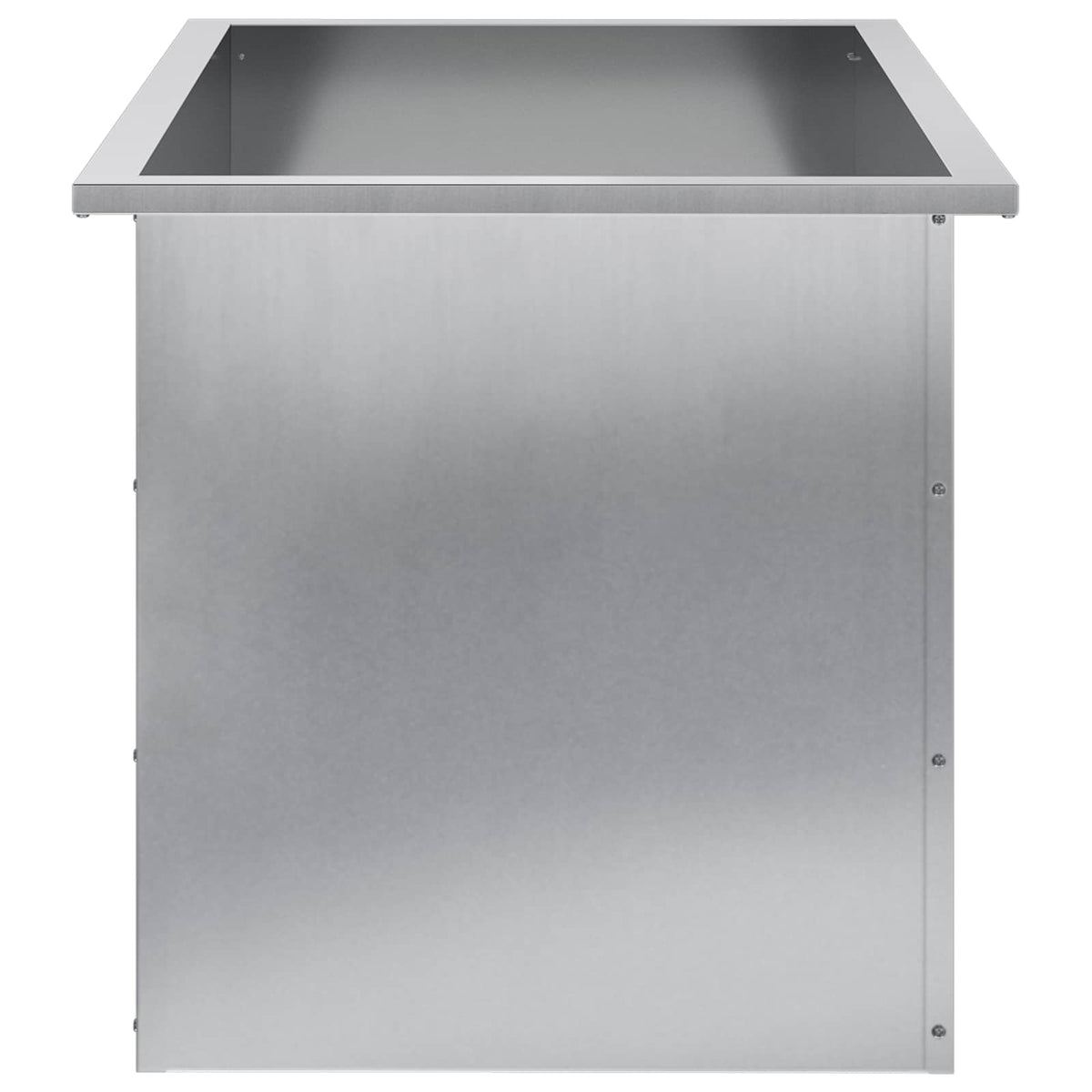 Sodo vazonas su LED 2 vnt. Sidabrinė 50 x 80 x 48 cm