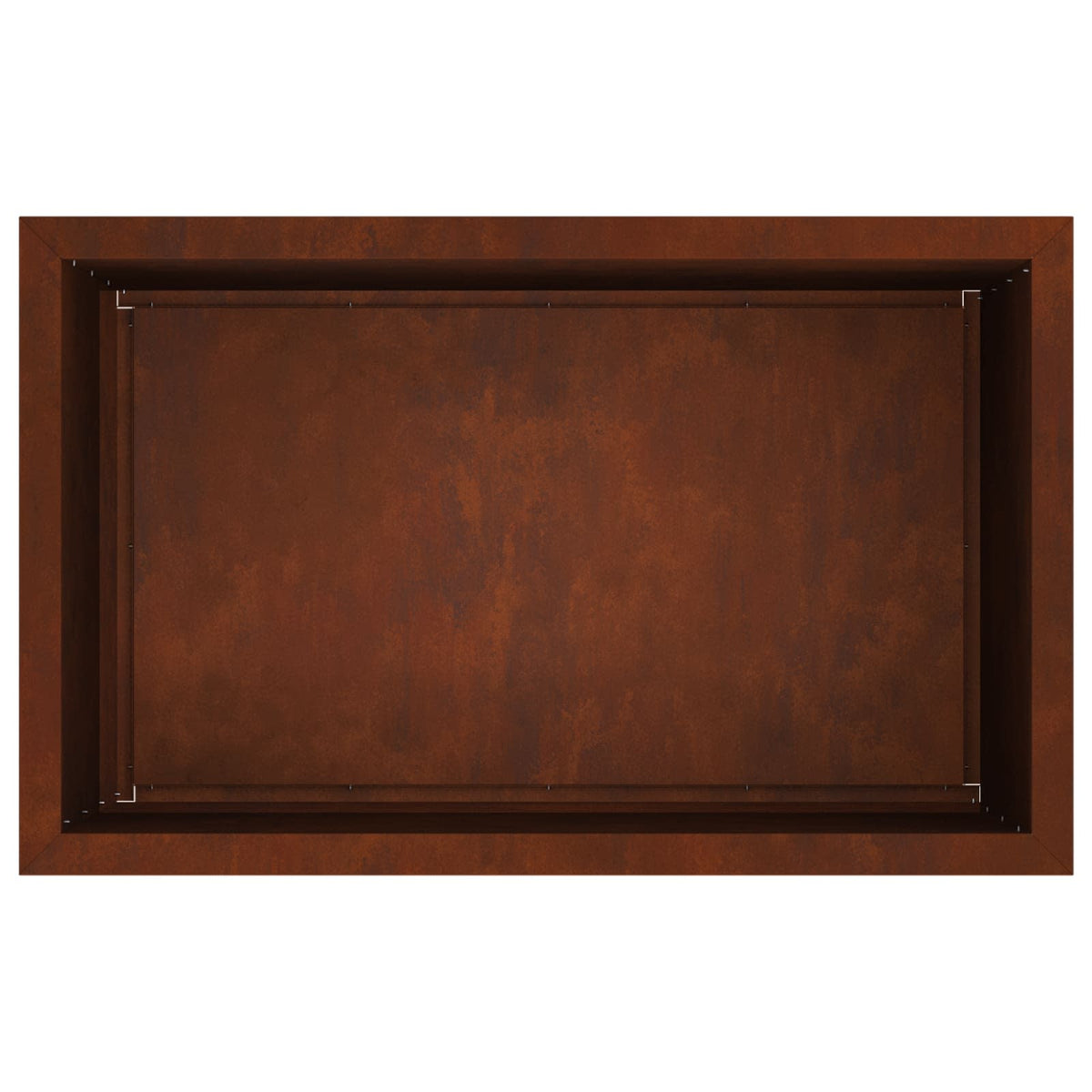 Sodo vazonas su LED 2 vnt. Rūdijanti 50 x 80 x 48 cm