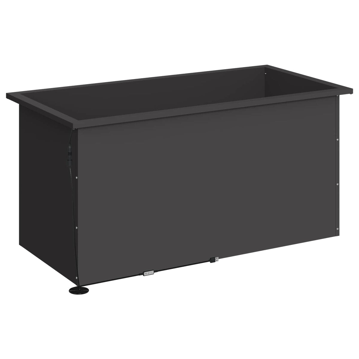 Sodo vazonas su LED Juoda 50 x 100 x 48 cm Plienas