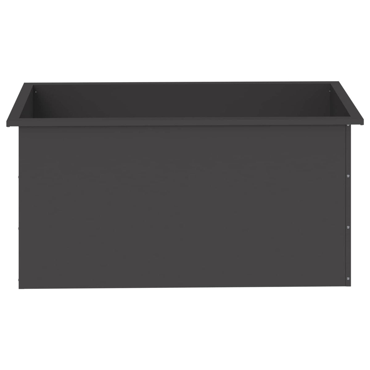 Sodo vazonas su LED Juoda 50 x 100 x 48 cm Plienas
