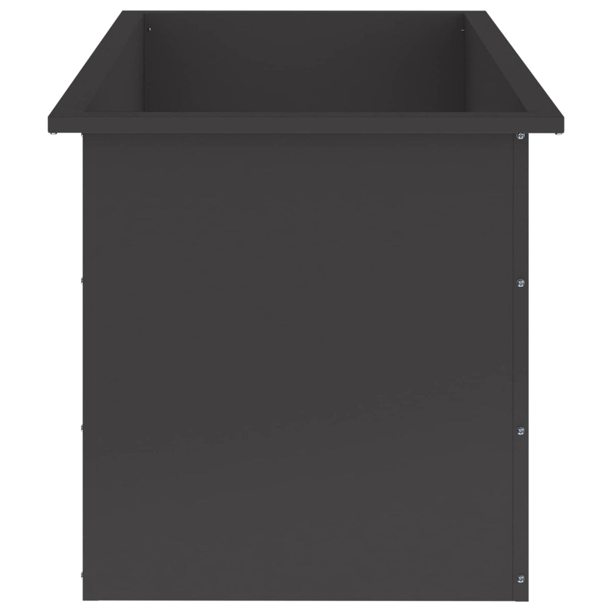 Sodo vazonas su LED Juoda 50 x 100 x 48 cm Plienas