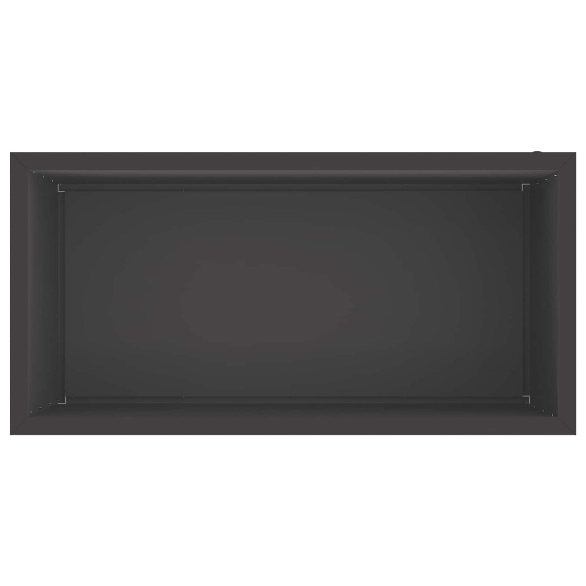Sodo vazonas su LED Juoda 50 x 100 x 48 cm Plienas