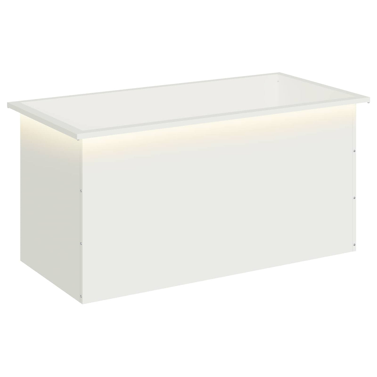 Sodo vazonas su LED Balta 50 x 100 x 48 cm Plienas