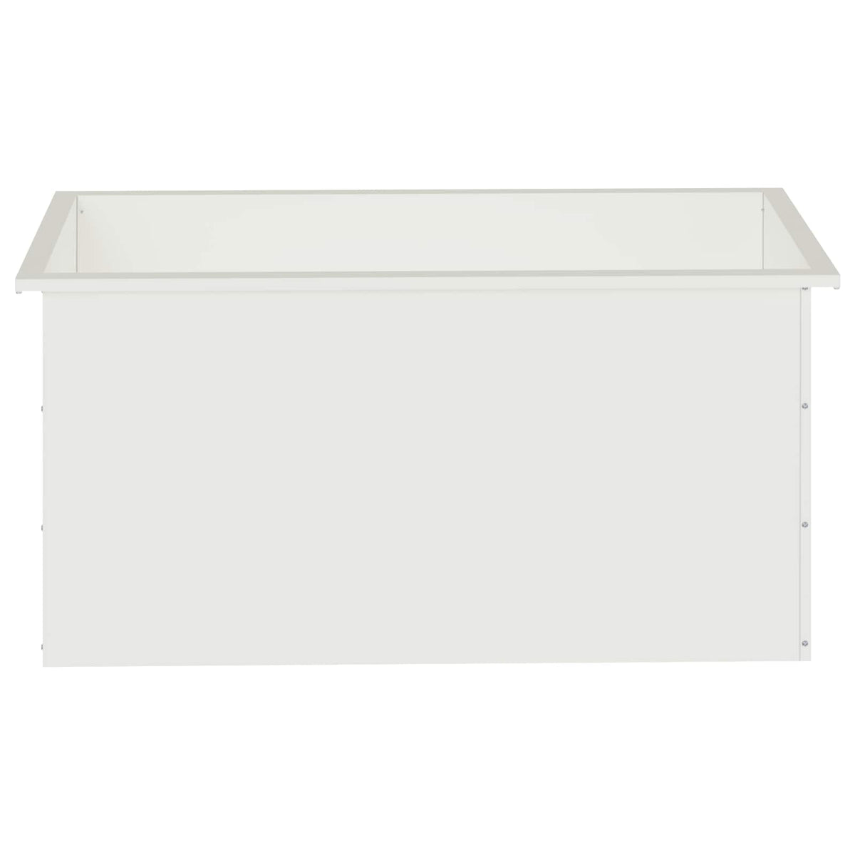 Sodo vazonas su LED 2 vnt. Balta 50 x 100 x 48 cm Plienas