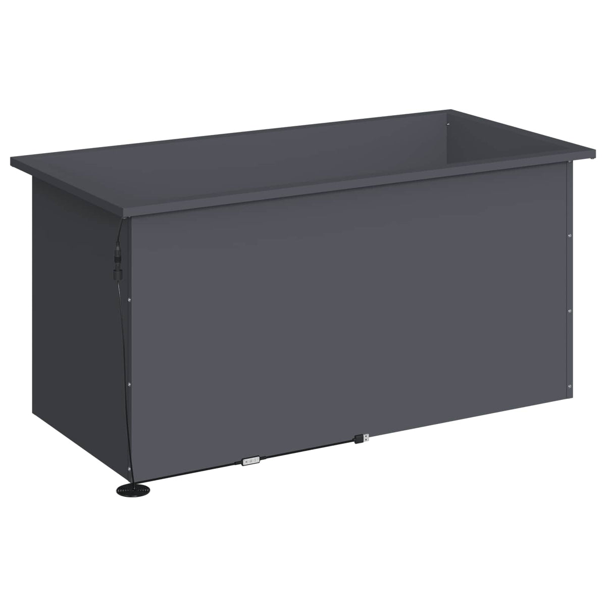Sodo vazonas su LED 2 vnt. Antracitas 50 x 100 x 48 cm Plienas