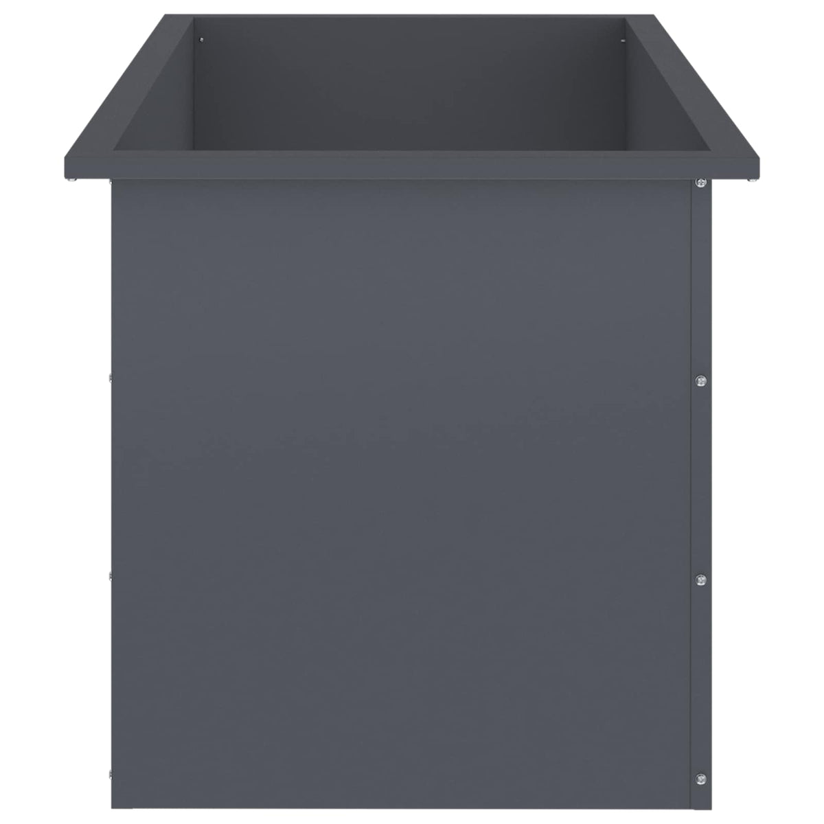 Sodo vazonas su LED 2 vnt. Antracitas 50 x 100 x 48 cm Plienas