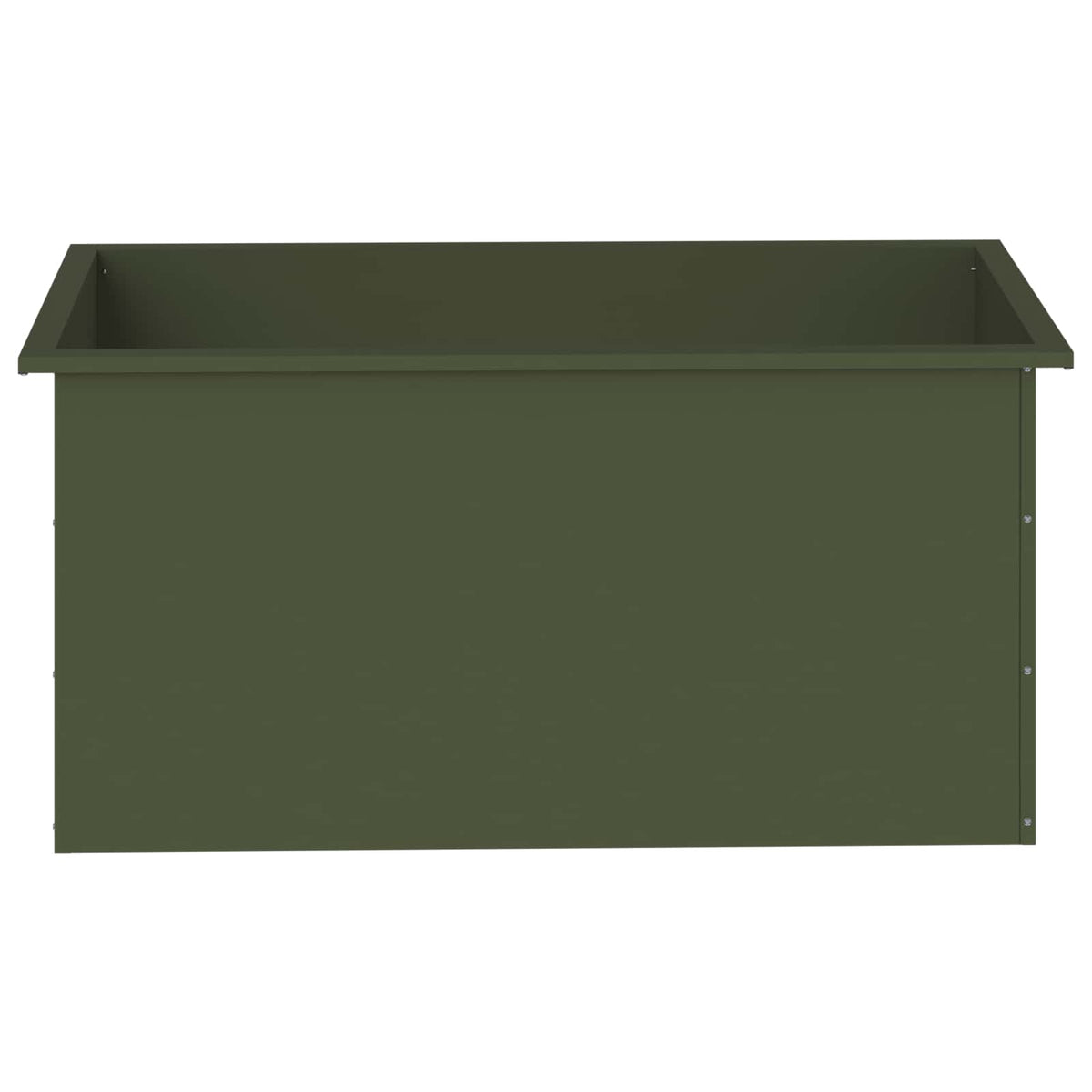 Sodo vazonas su LED Alyvuogių žalia 50 x 100 x 48 cm Plienas