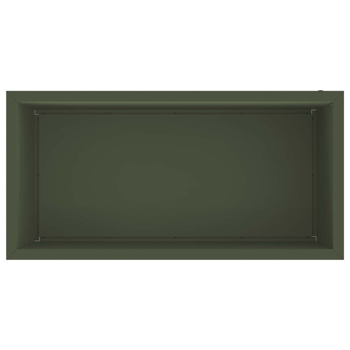 Sodo vazonas su LED 2 vnt. Alyvuogių žalia 50 x 100 x 48 cm