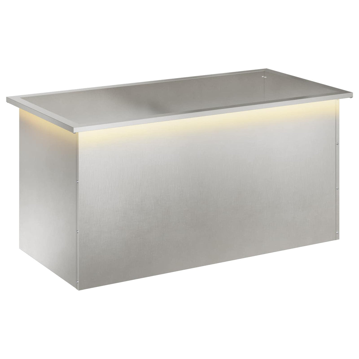Sodo vazonas su LED Sidabrinė 50 x 100 x 48 cm