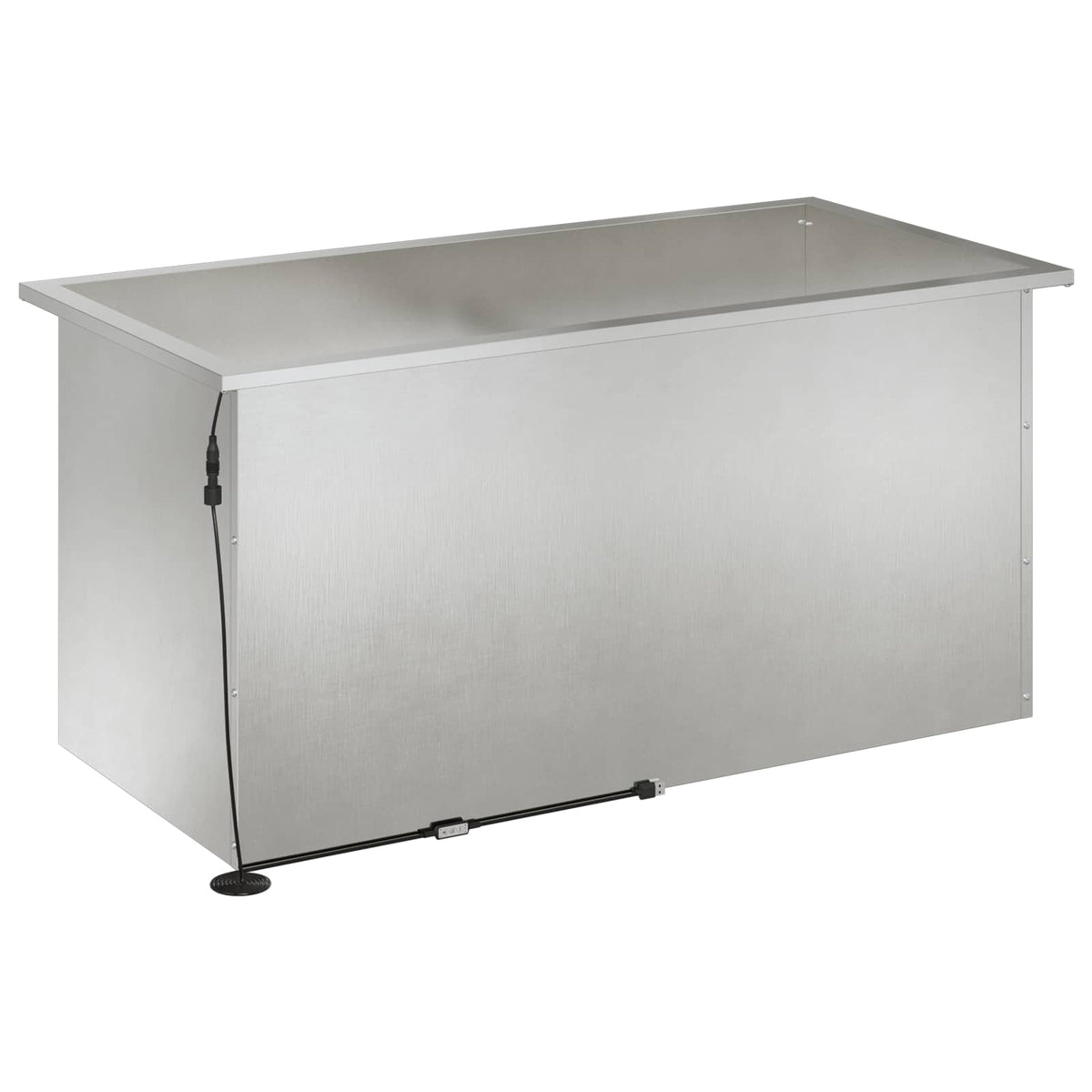 Sodo vazonas su LED Sidabrinė 50 x 100 x 48 cm