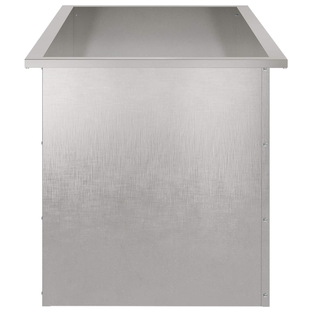 Sodo vazonas su LED 2 vnt. Sidabrinė 50 x 100 x 48 cm