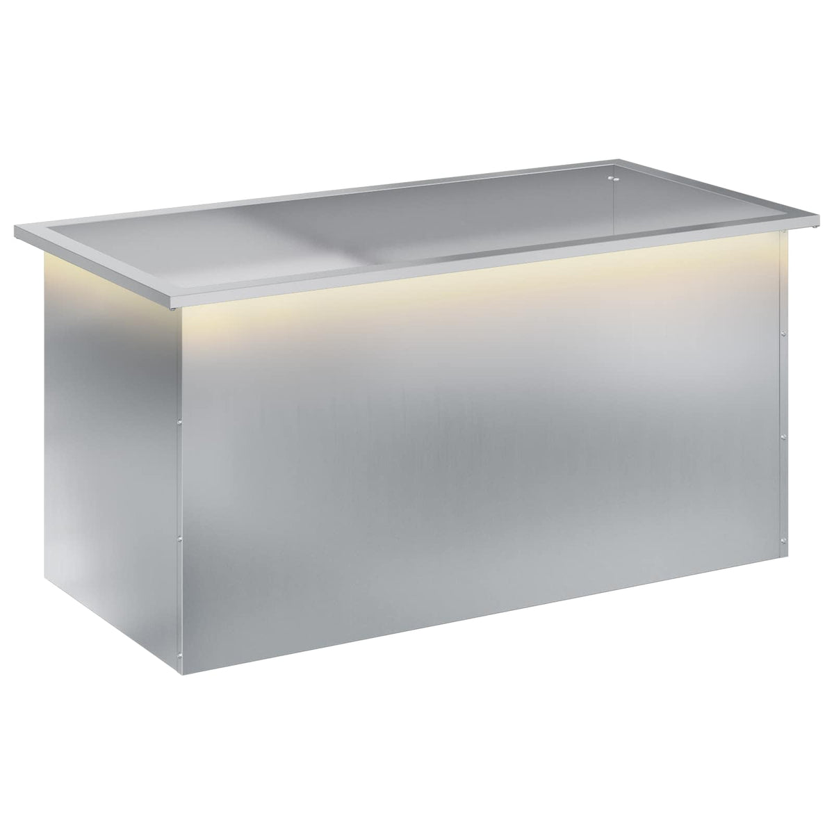 Sodo vazonas su LED Sidabrinė 50 x 100 x 48 cm