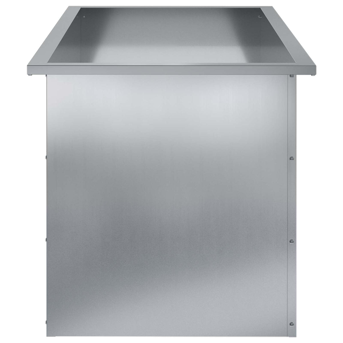 Sodo vazonas su LED 2 vnt. Sidabrinė 50 x 100 x 48 cm