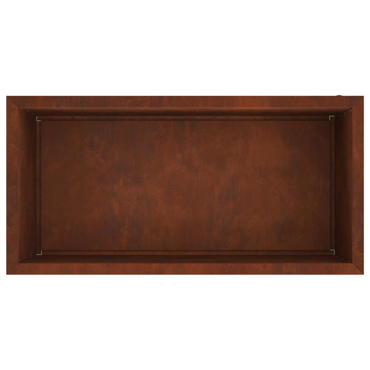 Sodo vazonas su LED Rūdijanti 50 x 100 x 48 cm
