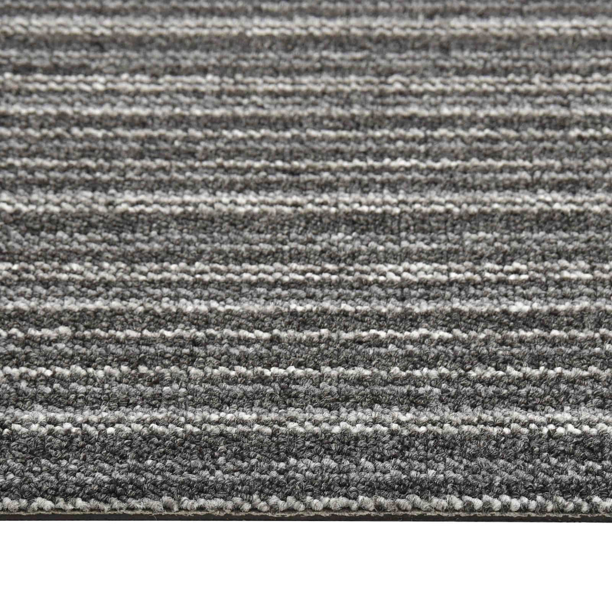 Kilimas 20 pcs Juostuota antracito spalvos 50 x 50 cm