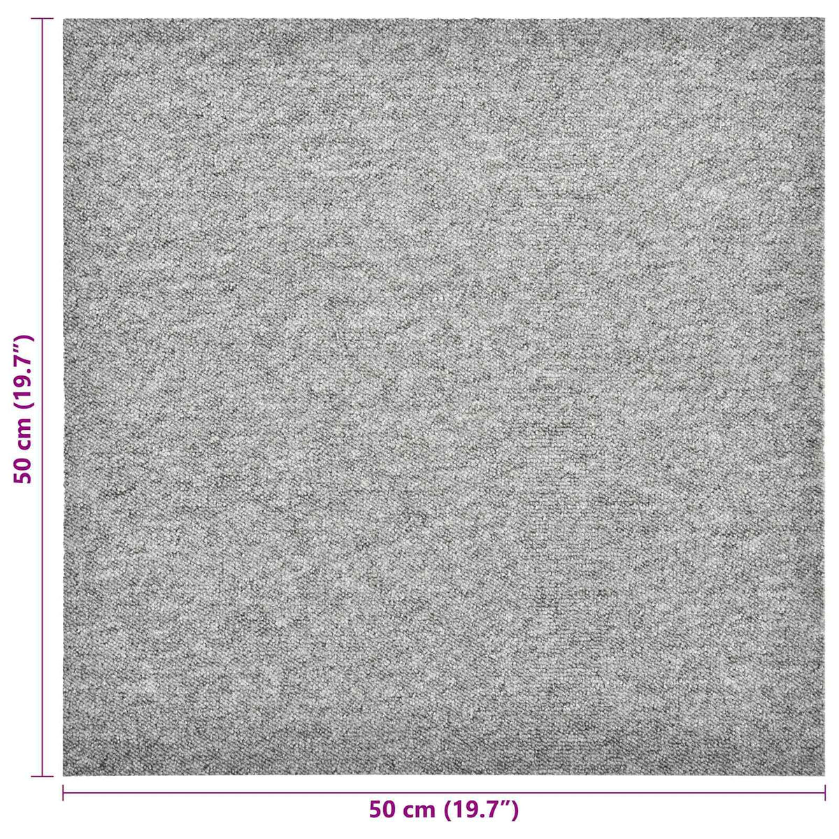 Kilimas 20 pcs Šviesiai pilka 50 x 50 cm 100% polipropileno