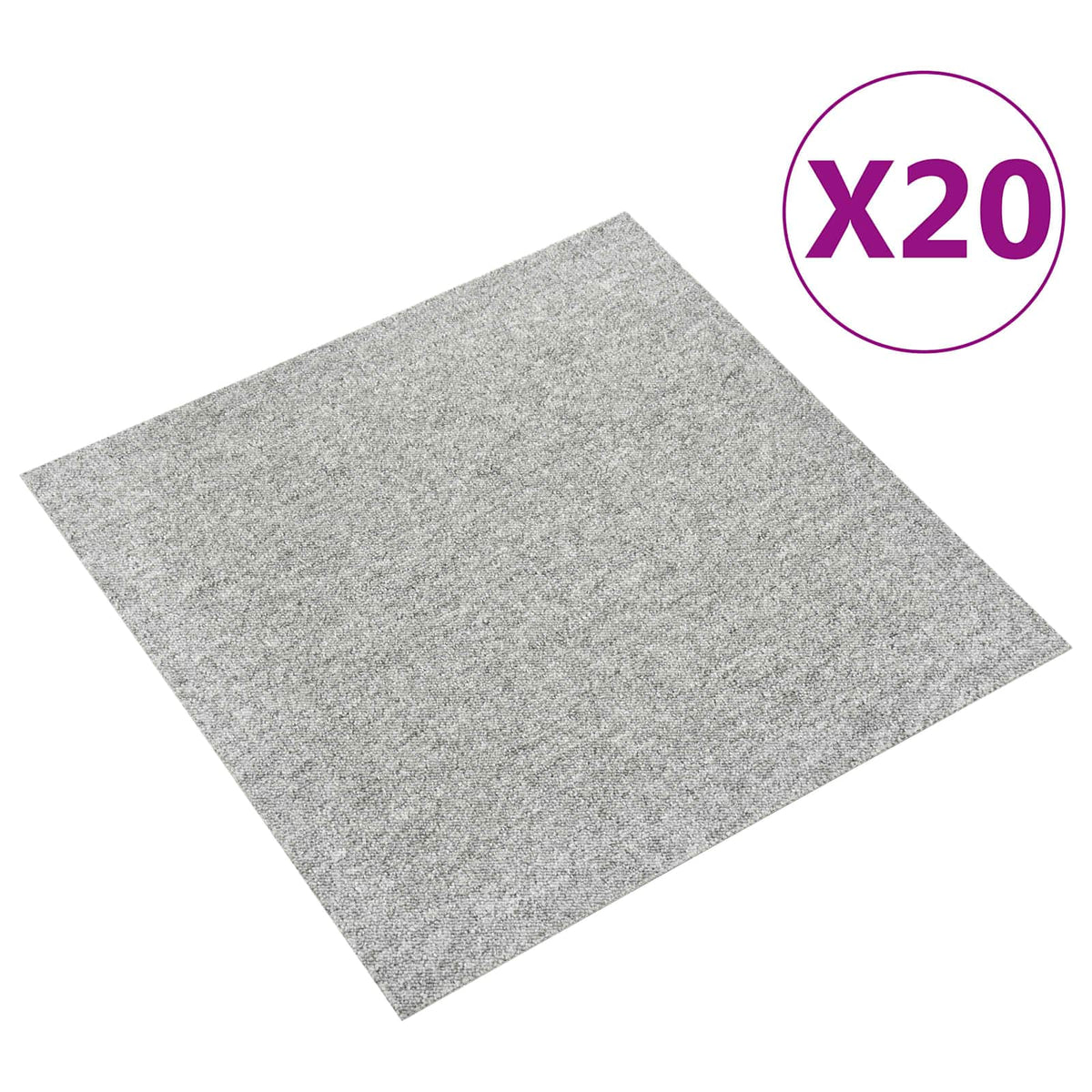 Kilimas 20 pcs Šviesiai pilka 50 x 50 cm 100% polipropileno