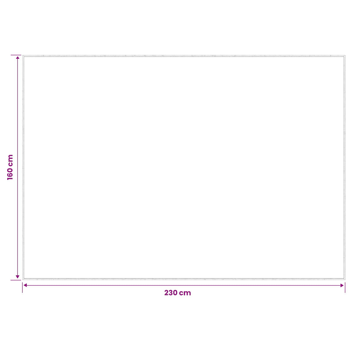 Kilimas Kreminė 160 x 230 cm 100% poliesteris 3 mm Plaunamas