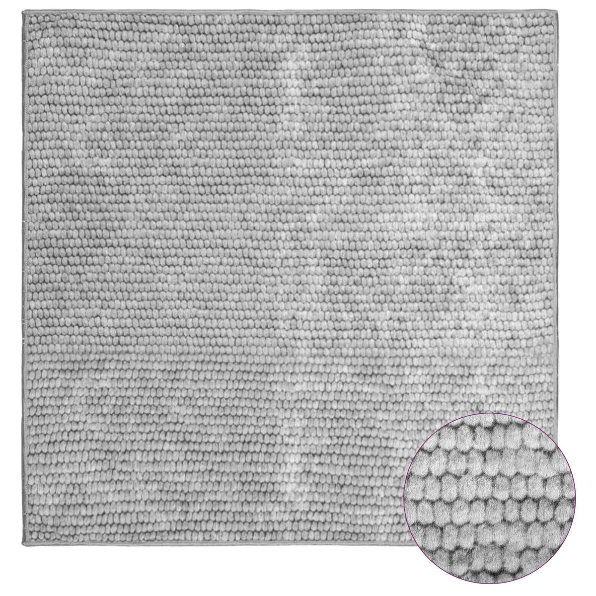 Kilimas Pilka 100 x 100 cm 100% poliesteris 3 mm Plaunamas
