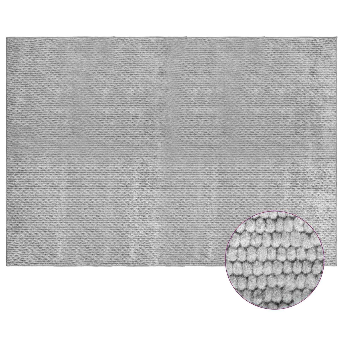 Kilimas Pilka 160 x 230 cm 100% poliesteris 3 mm Plaunamas