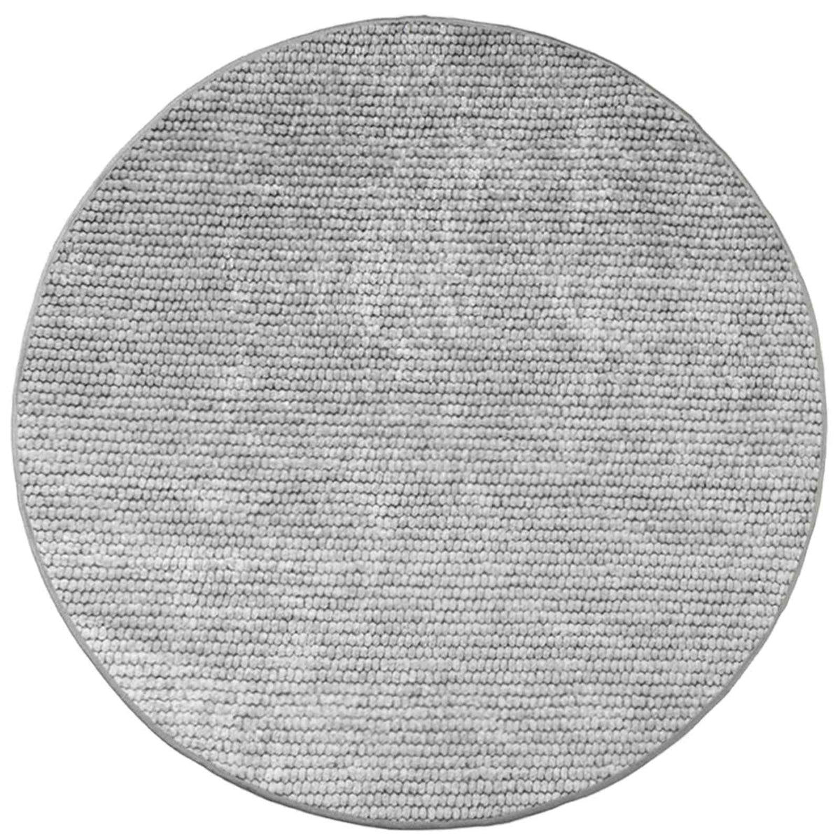 Kilimas Pilka Ø 120 cm 100% poliesteris 3 mm Plaunamas