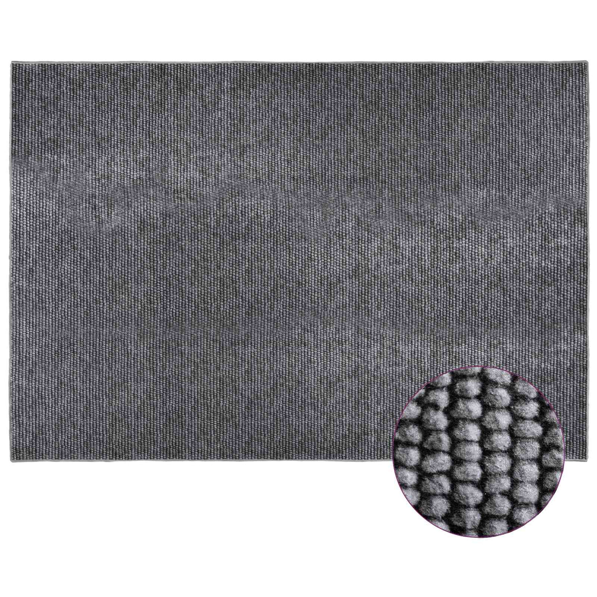 Kilimas Antracito 120 x 180 cm 100% poliesteris 3 mm Plaunamas