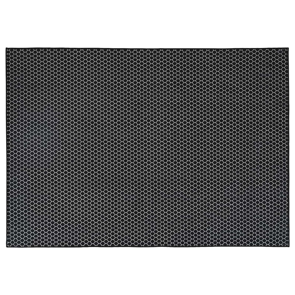 Kilimas ORIZ Juodas tinklinis raštas 160 x 230 cm