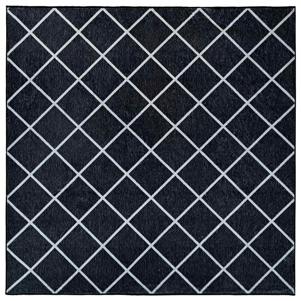 Kilimas ORIZ Juodas deimantų raštas 200 x 200 cm