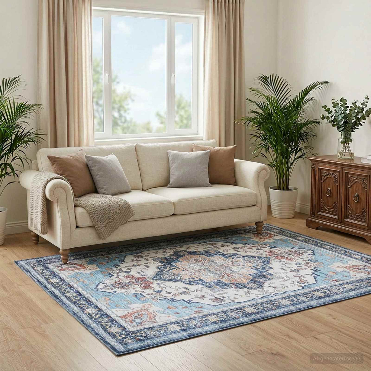 Kilimas ORIZ Įvairiaspalvis 80 x 150 cm 100% poliesteris