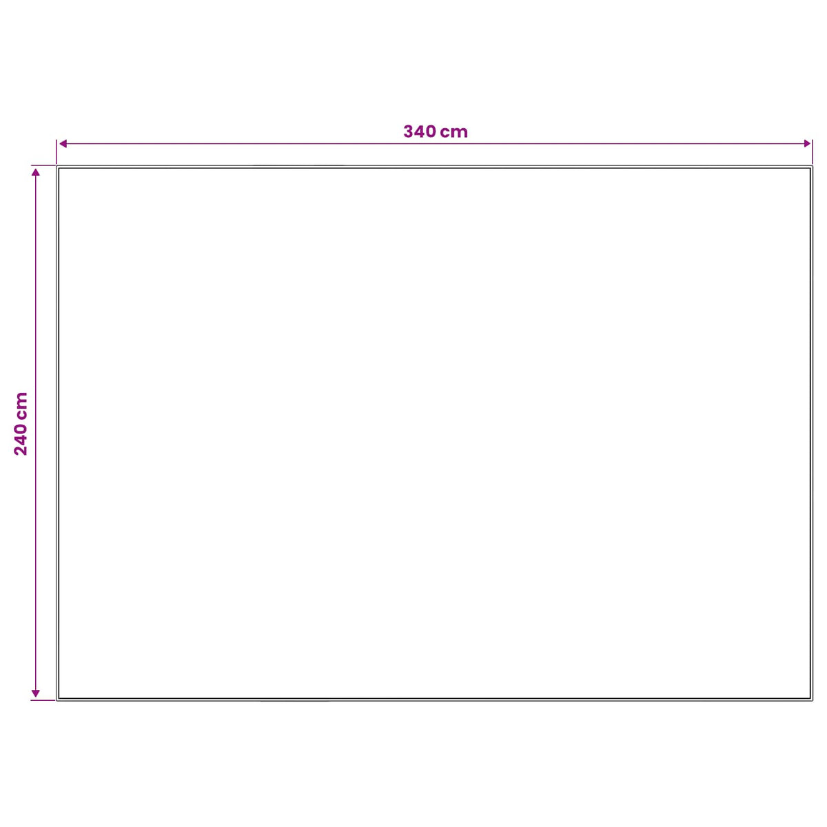 Kilimas ORIZ Ruda 240 x 340 cm 100% poliesteris