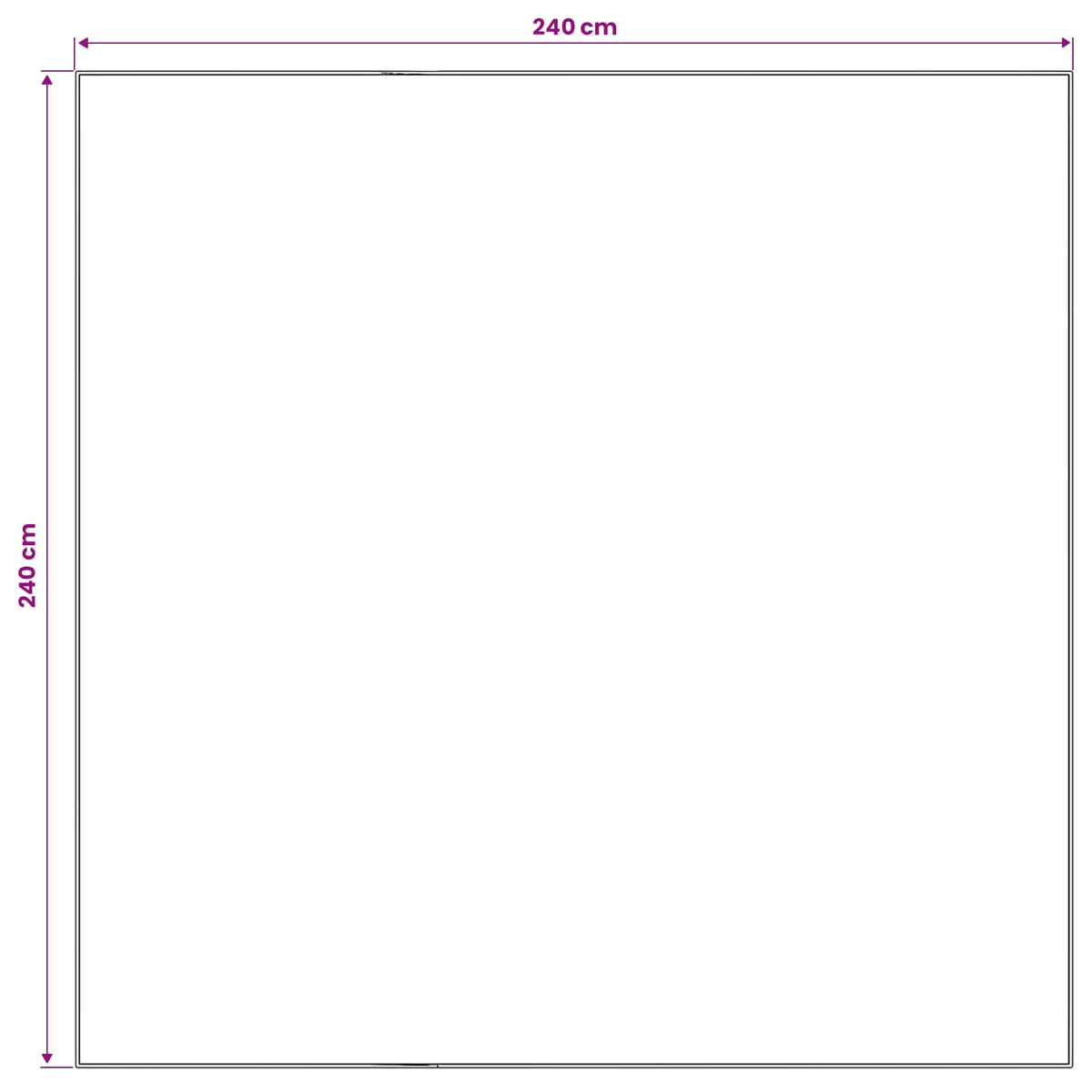 Kilimas ORIZ Ruda 240 x 240 cm 100% poliesteris