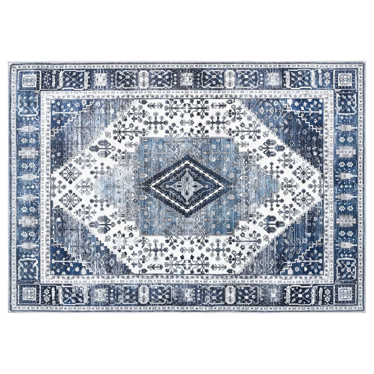 Kilimas ORIZ Tamsiai mėlyna 200 x 280 cm 100% poliesteris